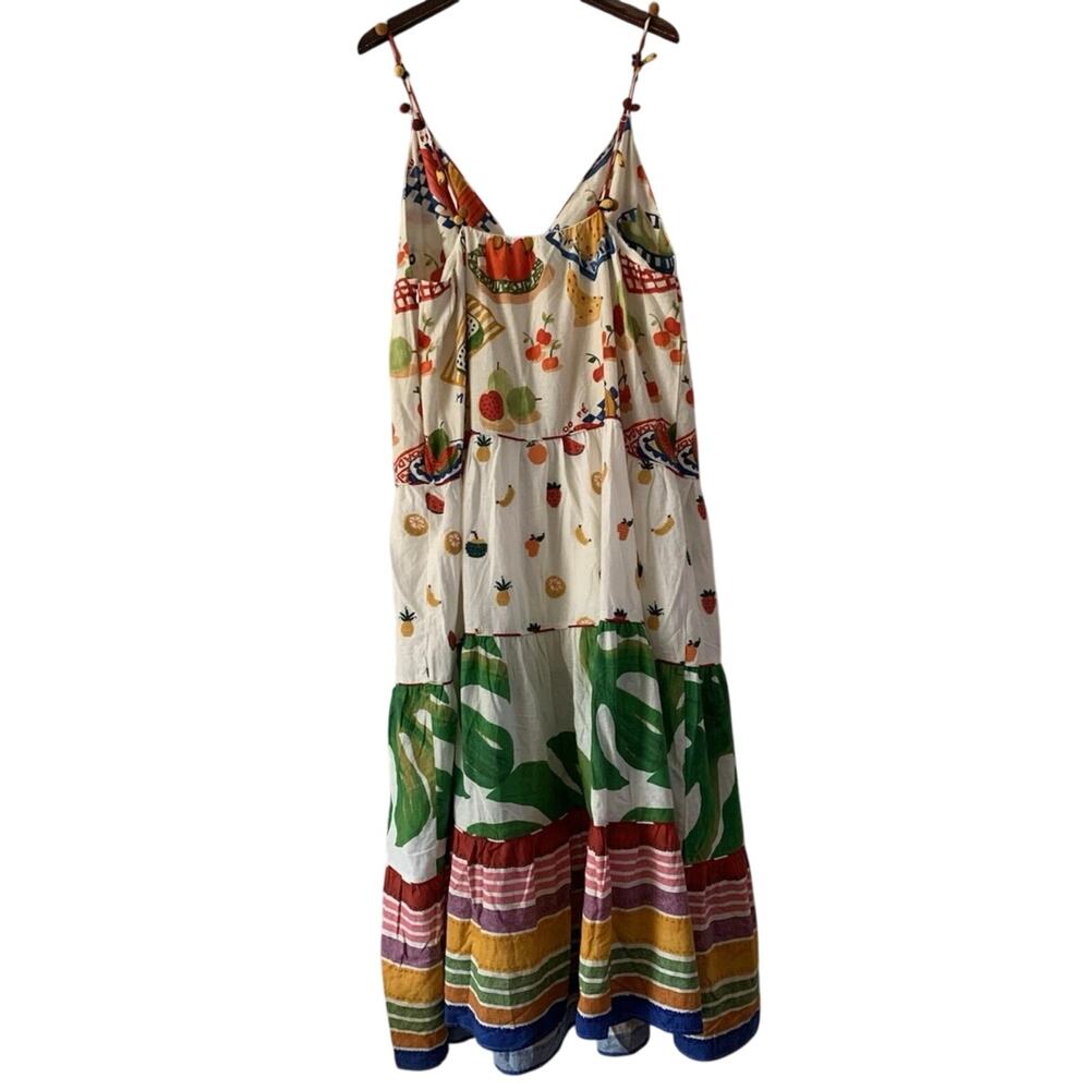 FARM RIO Mixed Picnic Maxi Dress Size XL New with Tag Sold out online - Picture 10 of 16